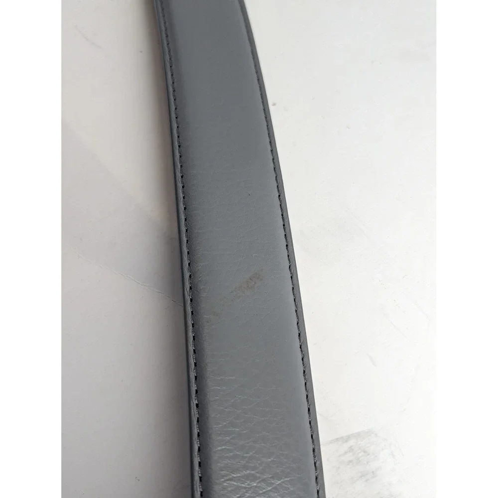 Greg Norman Mens Wedgewood Blue Leather Golf Belt Size 44 6710500 NWT